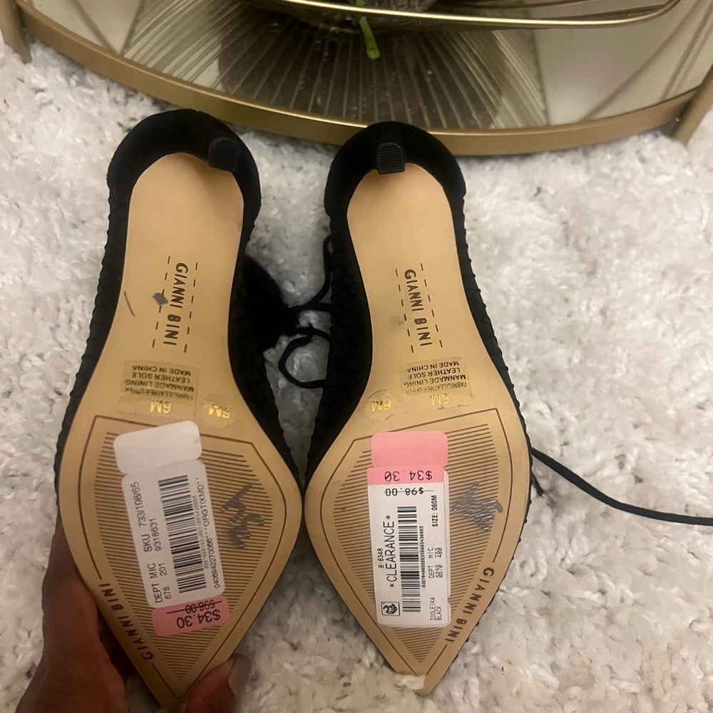 Sz 6 GianniBini Black Women's Shoes